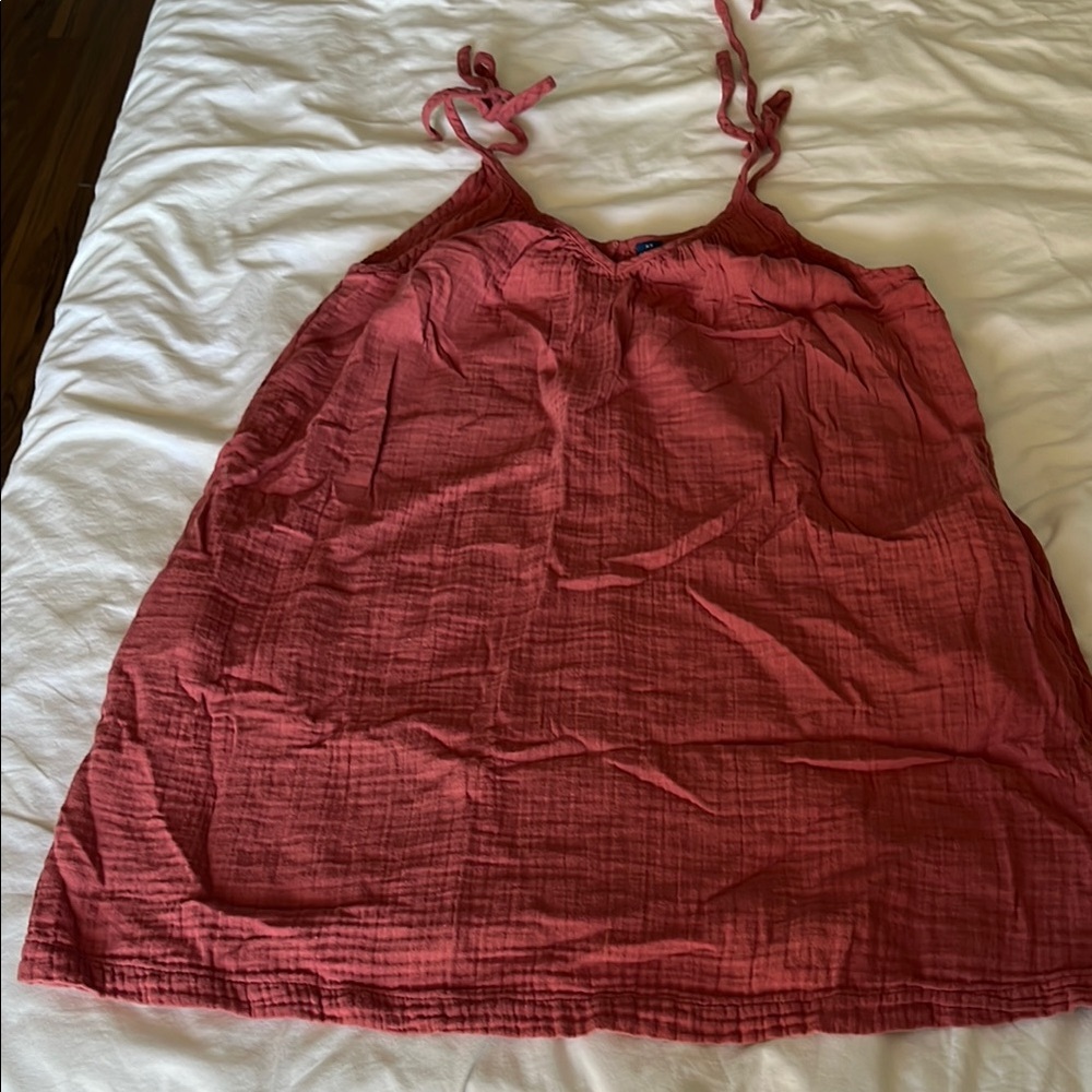 Breezy Terra Cotta Colored Sleeveless Dress